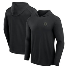 Chicago Cubs Fanatics Front Office Power Mono Long Sleeve Hoodie T-Shirt - Black - Fanatics Discount