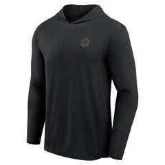 Chicago Cubs Fanatics Front Office Power Mono Long Sleeve Hoodie T-Shirt - Black - Fanatics Discount