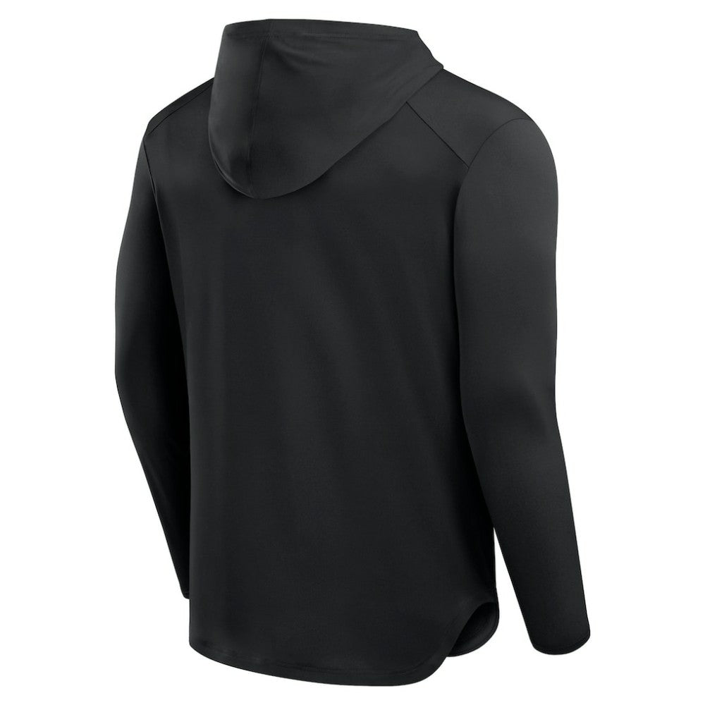 Chicago Cubs Fanatics Front Office Power Mono Long Sleeve Hoodie T-Shirt - Black - Fanatics Discount