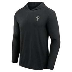 Philadelphia Phillies Fanatics Front Office Power Mono Long Sleeve Hoodie T-Shirt - Black - Fanatics Sale