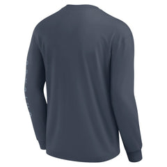 Chicago Cubs Fanatics Elements Future Ground Tonal Info Long Sleeve T-Shirt - Blue - Fanatics Online