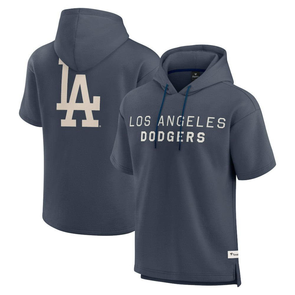 Los Angeles Dodgers Fanatics Elements Future Ground Lettering Short Sleeve Pullover Hoodie - Blue - Fanatics Online