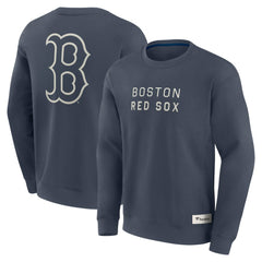 Boston Red Sox Fanatics Elements Future Ground Lettering Pullover Sweatshirt - Blue - Fanatics on Sale