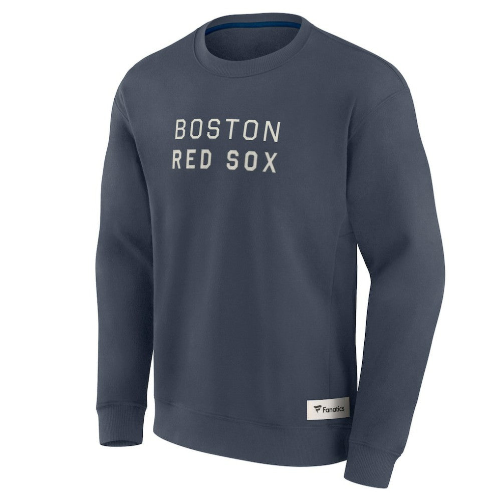 Boston Red Sox Fanatics Elements Future Ground Lettering Pullover Sweatshirt - Blue - Fanatics on Sale