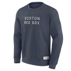 Boston Red Sox Fanatics Elements Future Ground Lettering Pullover Sweatshirt - Blue - Fanatics on Sale