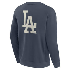 Los Angeles Dodgers Fanatics Elements Future Ground Lettering Pullover Sweatshirt - Blue - Fanatics Discount
