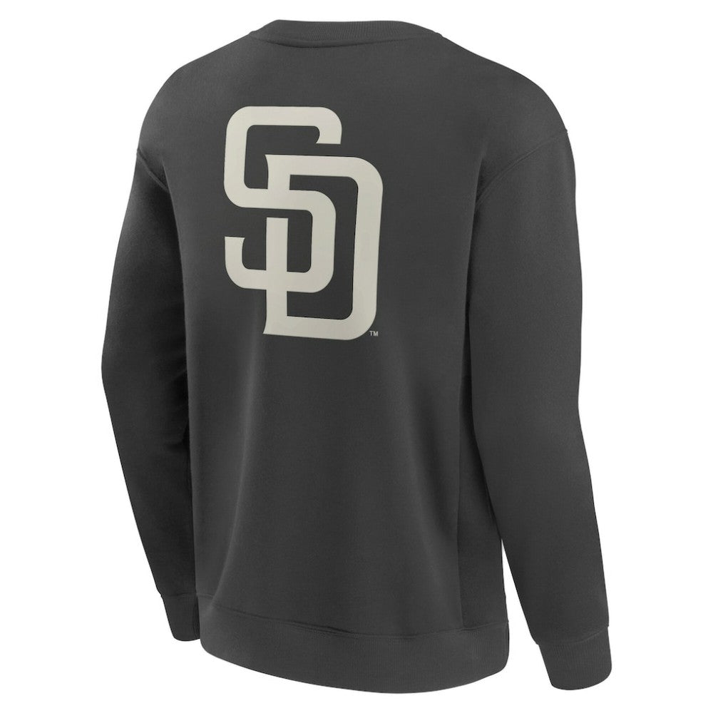 San Diego Padres Fanatics Elements Future Ground Lettering Pullover Sweatshirt - Charcoal - Fanatics Sale
