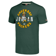 Jordan Love Green Bay Packers Homage Unisex Caricature Player Tri-Blend T-Shirt Green