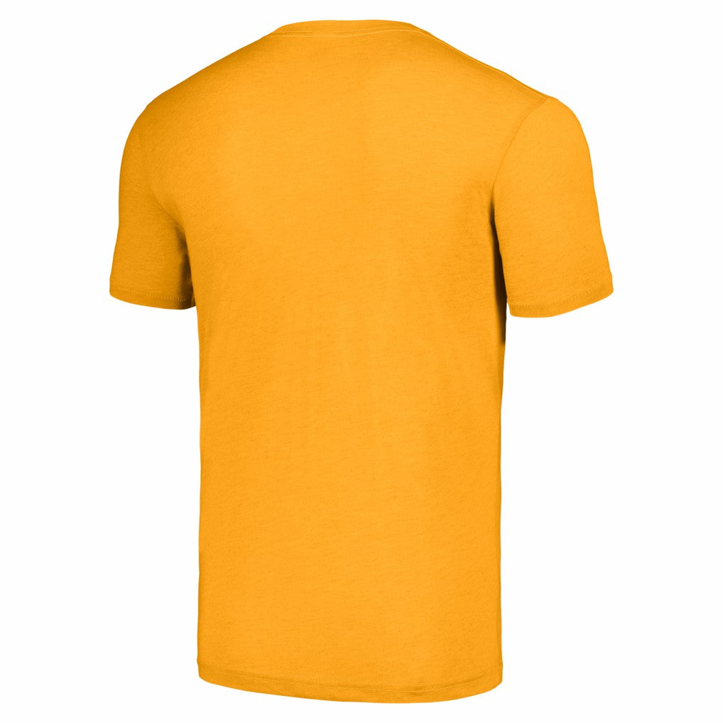 Reggie White Green Bay Packers Homage Unisex Caricature Retired Player Tri-Blend T-Shirt Gold