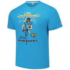 Trevor Lawrence Jacksonville Jaguars Homage Unisex NFL Blitz Player Tri-Blend T-Shirt Teal
