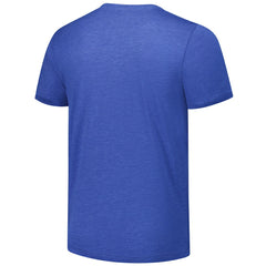 Lawrence Taylor New York Giants Homage Unisex NFL Blitz Retired Player Tri-Blend T-Shirt Heathered Royal