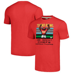 Derrick Thomas Kansas City Chiefs Homage Unisex Tecmo Bowl Retired Player Graphic Tri-Blend T-Shirt Red