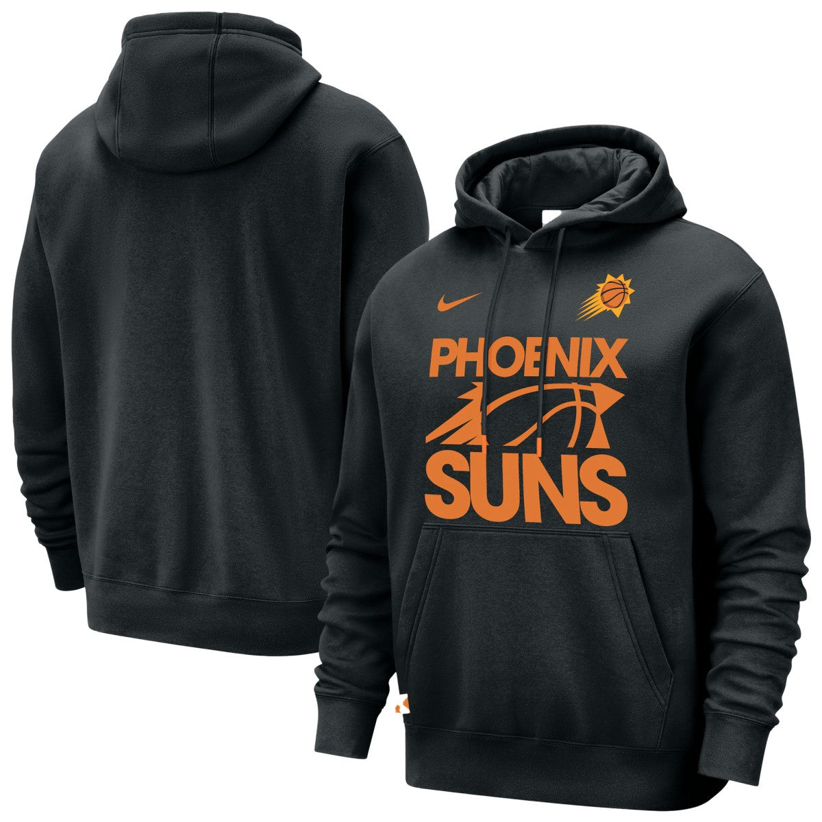 Phoenix Suns Courtside Club Pullover Hoodie Black | Nike US
