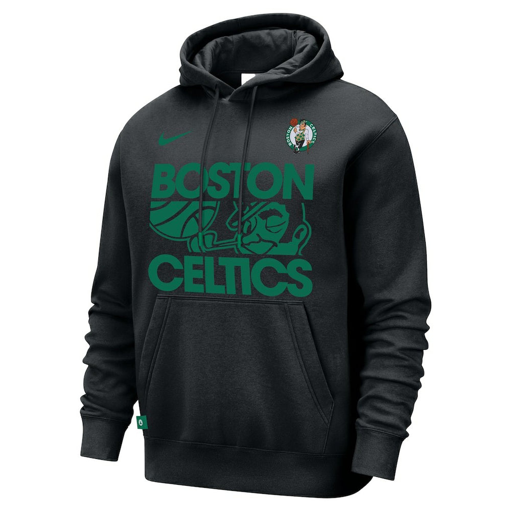 Boston Celtics Courtside Club Pullover Hoodie Black | Nike