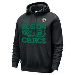 Boston Celtics Courtside Club Pullover Hoodie Black | Nike