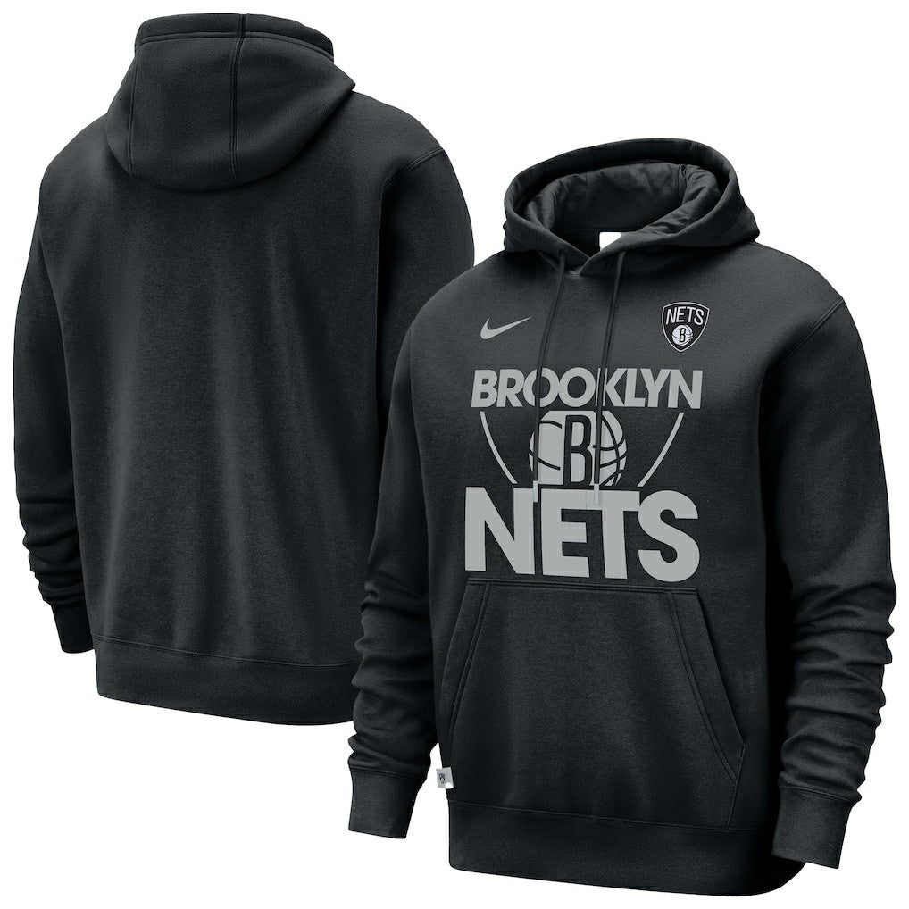 Brooklyn Nets Courtside Club Pullover Hoodie Black | Nike online