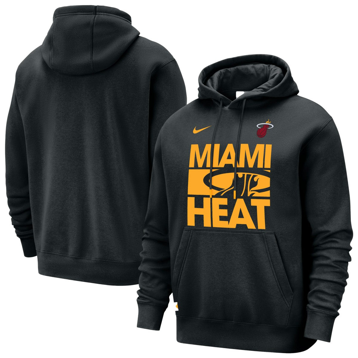 Miami Heat Courtside Club Pullover Hoodie Black | Nike discount