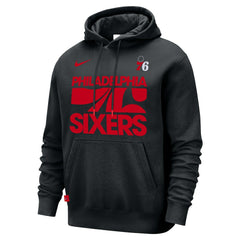Philadelphia 76ers Courtside Club Pullover Hoodie Black | Nike for sale