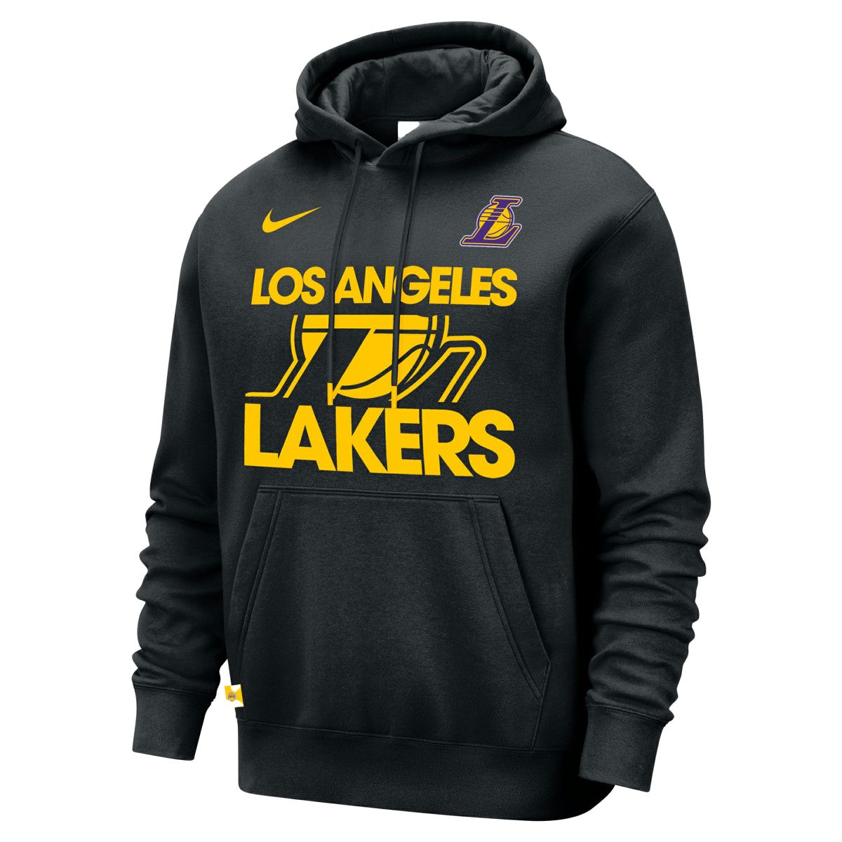Los Angeles Lakers Courtside Club Pullover Hoodie Black | Nike discount