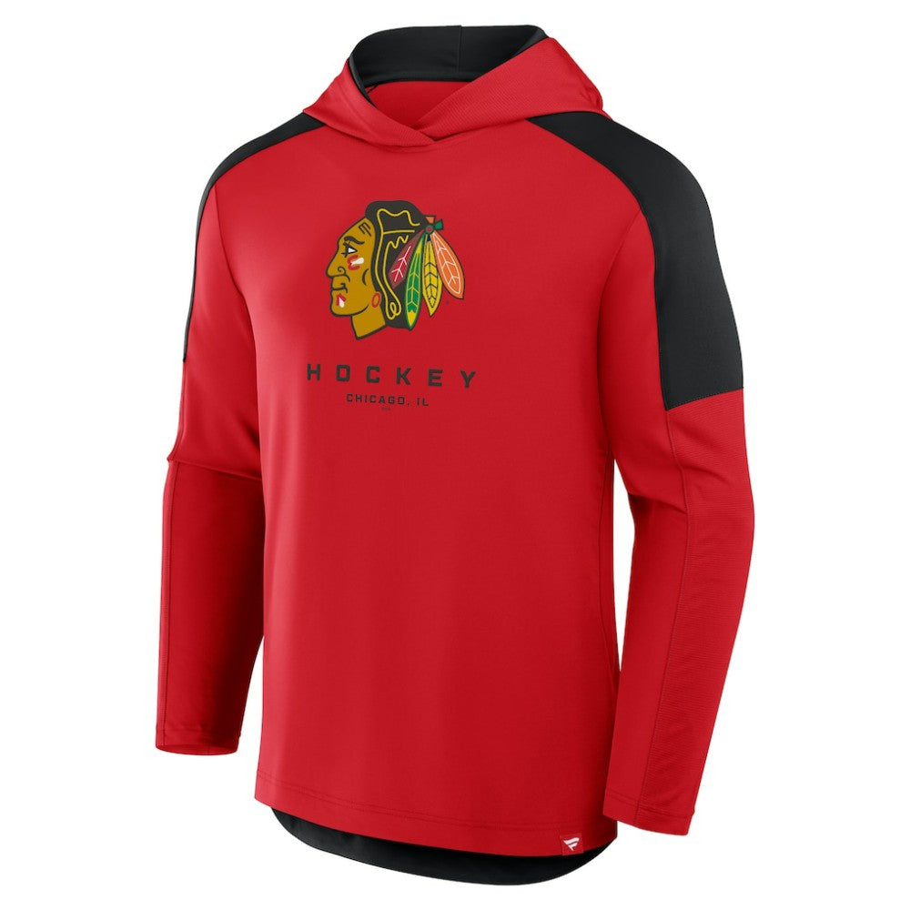 Chicago Blackhawks Fanatics Meta Game Transitional Pullover Hoodie - Red - NHL 201742897