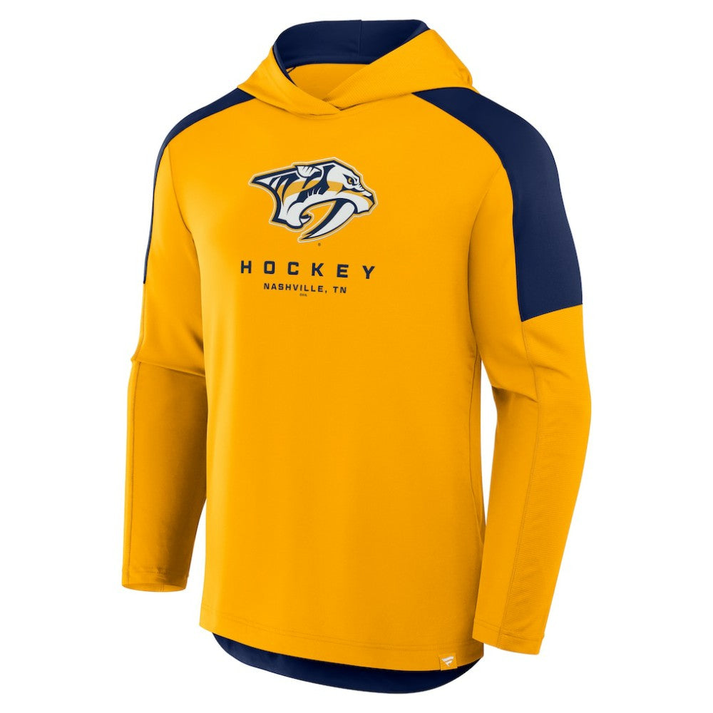 Nashville Predators Fanatics Meta Game Transitional Pullover Hoodie - Gold - NHL 201742904