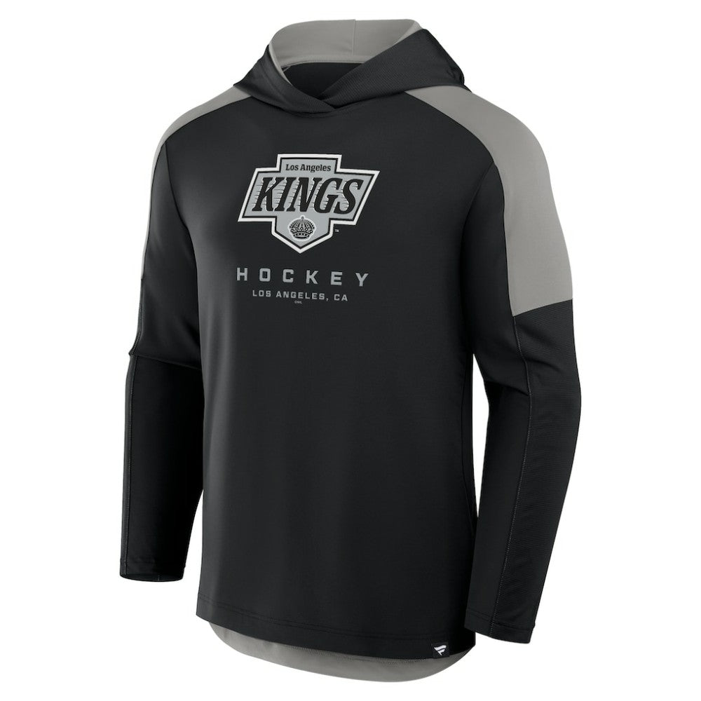 Los Angeles Kings Fanatics Meta Game Transitional Pullover Hoodie - Black - NHL 201742915