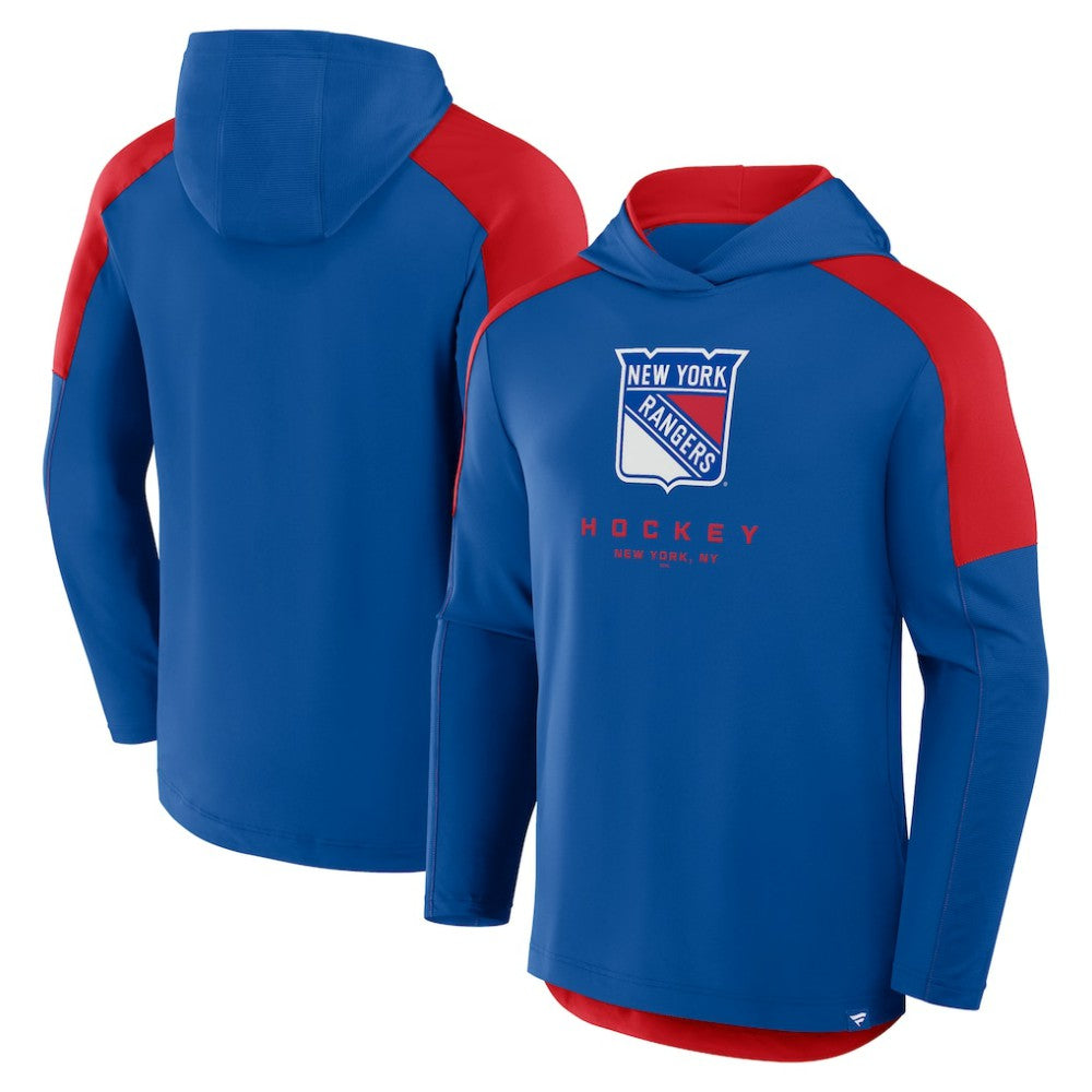 New York Rangers Fanatics Meta Game Transitional Pullover Hoodie - Blue - NHL 201742917