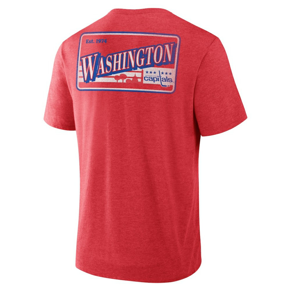 Washington Capitals Fanatics Fan Lanes Tri-Blend T-Shirt - Heather Red - NHL 201742924
