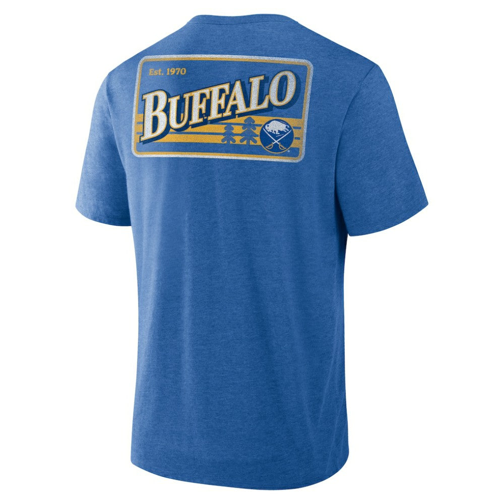 Buffalo Sabres Fanatics Fan Lanes Tri-Blend T-Shirt - Heather Royal - NHL 201742930
