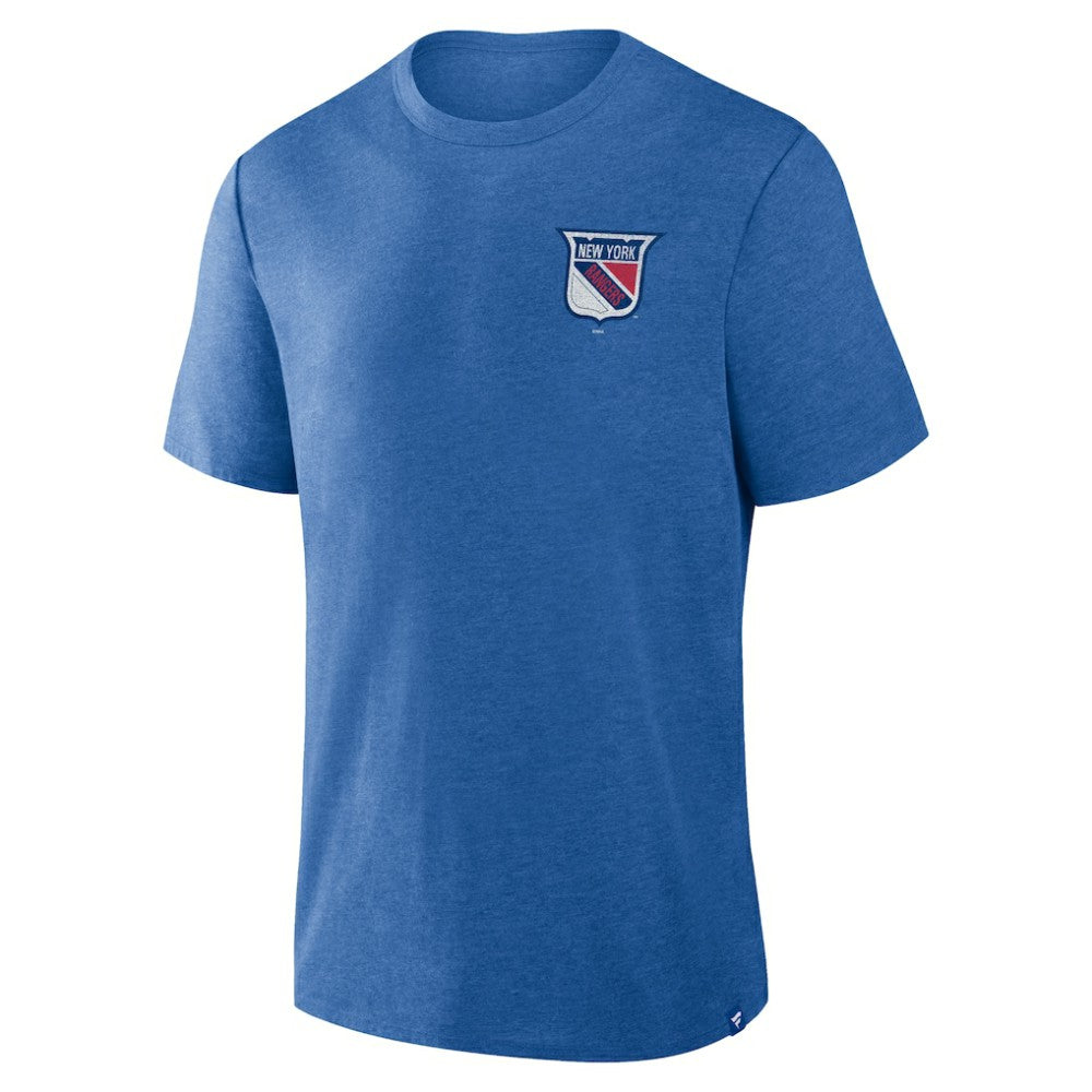 New York Rangers Fanatics Fan Lanes Tri-Blend T-Shirt - Heather Blue - NHL 201742939