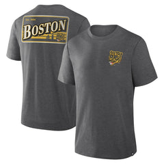 Boston Bruins Fanatics Fan Lanes Tri-Blend T-Shirt - Heather Charcoal - NHL 201742943