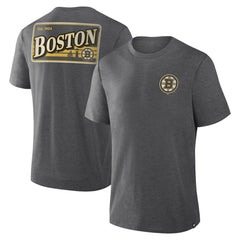 Boston Bruins Fanatics Fan Lanes Tri-Blend T-Shirt - Heather Charcoal - NHL 201742953