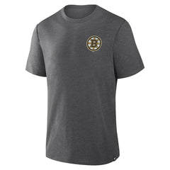 Boston Bruins Fanatics Fan Lanes Tri-Blend T-Shirt - Heather Charcoal - NHL 201742953