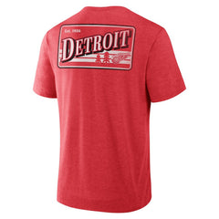 Detroit Red Wings Fanatics Fan Lanes Tri-Blend T-Shirt - Heather Red - NHL 201742954
