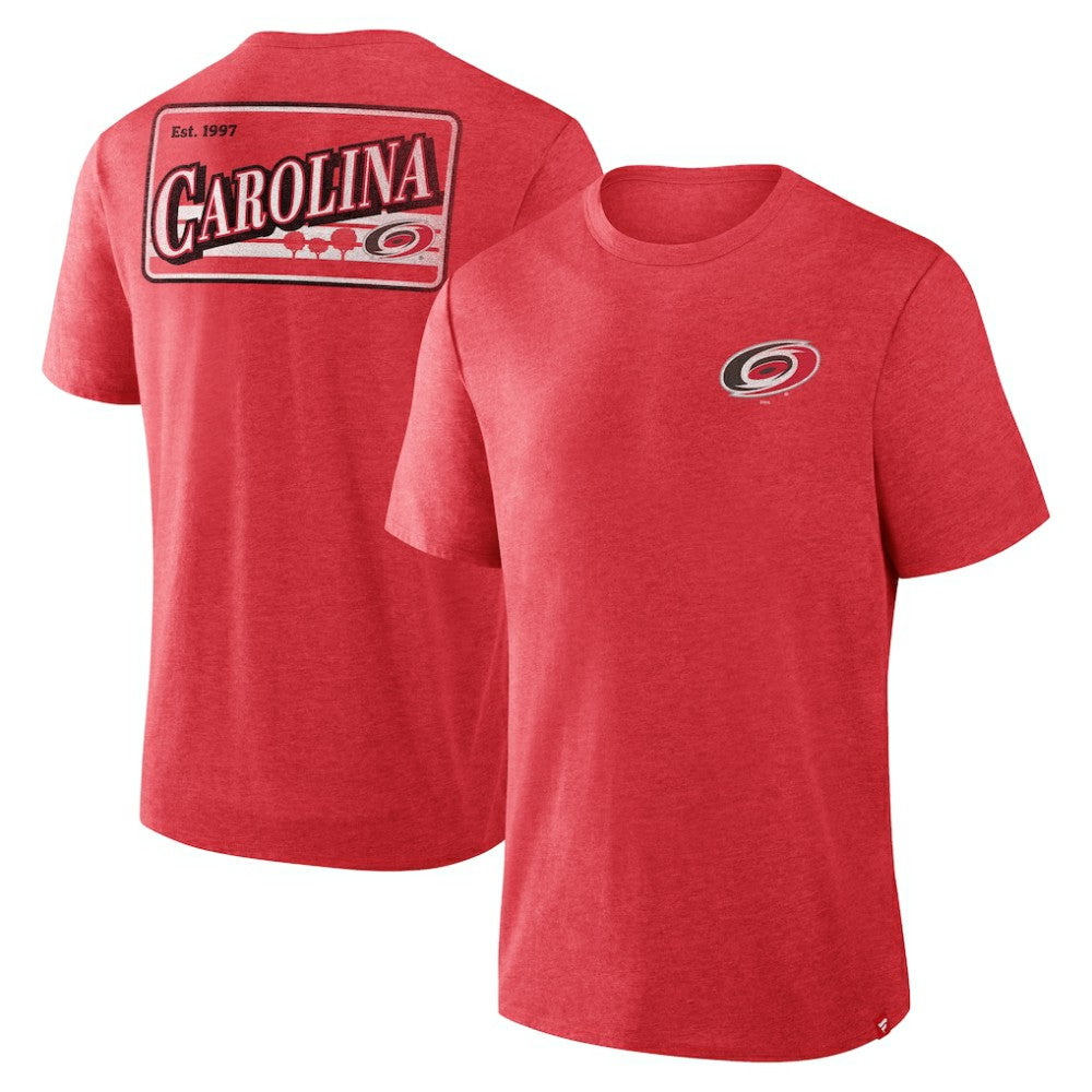 Carolina Hurricanes Fanatics Fan Lanes Tri-Blend T-Shirt - Heather Red - NHL 201742955