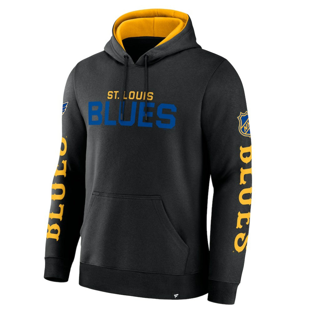 St. Louis Blues Fanatics Big City Legacy Fleece Pullover Hoodie - Black - NHL 201742960