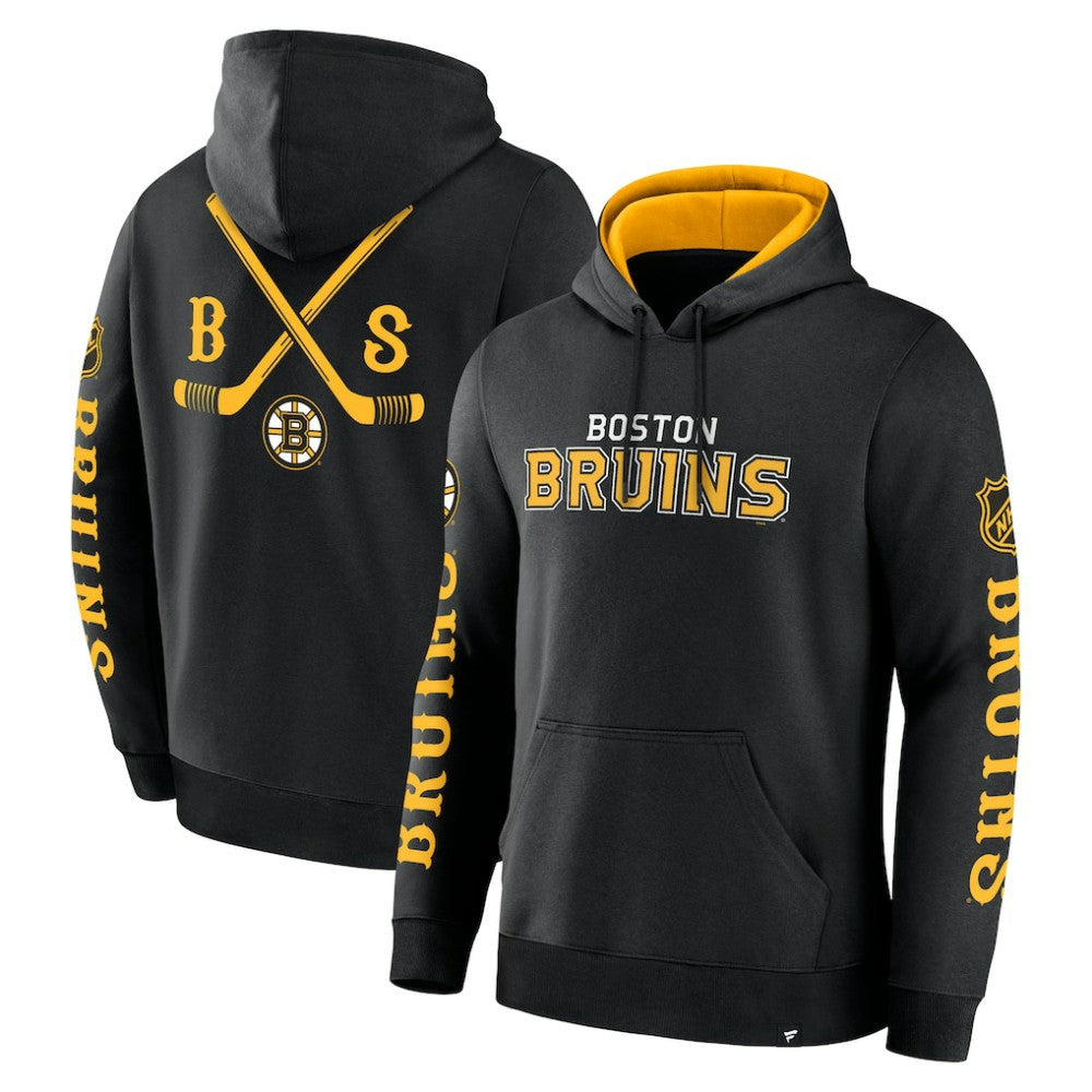 Boston Bruins Fanatics Big City Legacy Fleece Pullover Hoodie - Black - NHL 201742961
