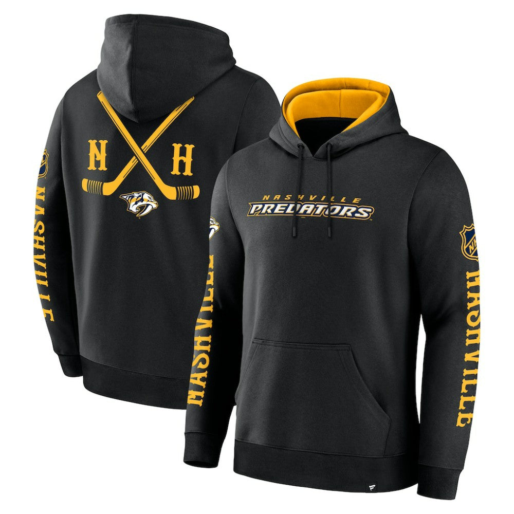 Nashville Predators Fanatics Big City Legacy Fleece Pullover Hoodie - Black - NHL 201742962