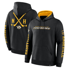 Nashville Predators Fanatics Big City Legacy Fleece Pullover Hoodie - Black - NHL 201742962