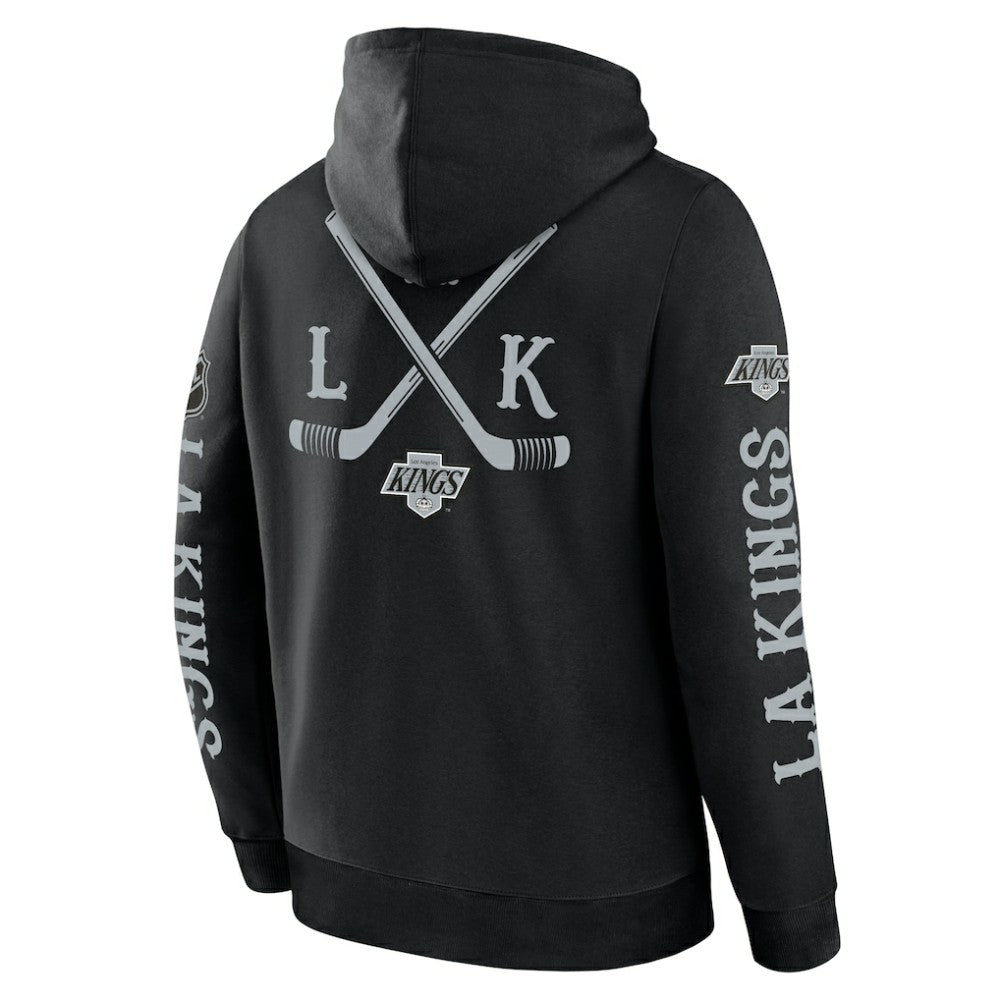 Los Angeles Kings Fanatics Big City Legacy Fleece Pullover Hoodie - Black - NHL 201742966
