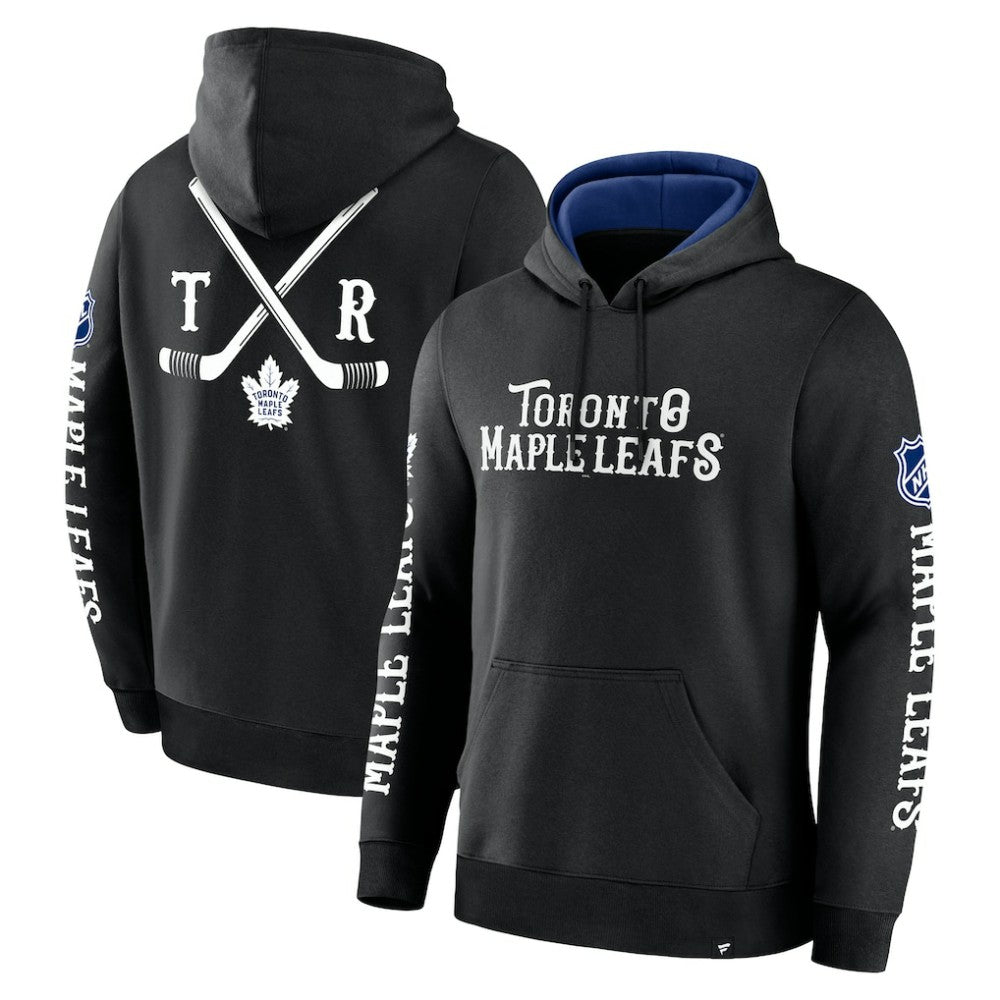 Toronto Maple Leafs Fanatics Big City Legacy Fleece Pullover Hoodie - Black - NHL 201742972