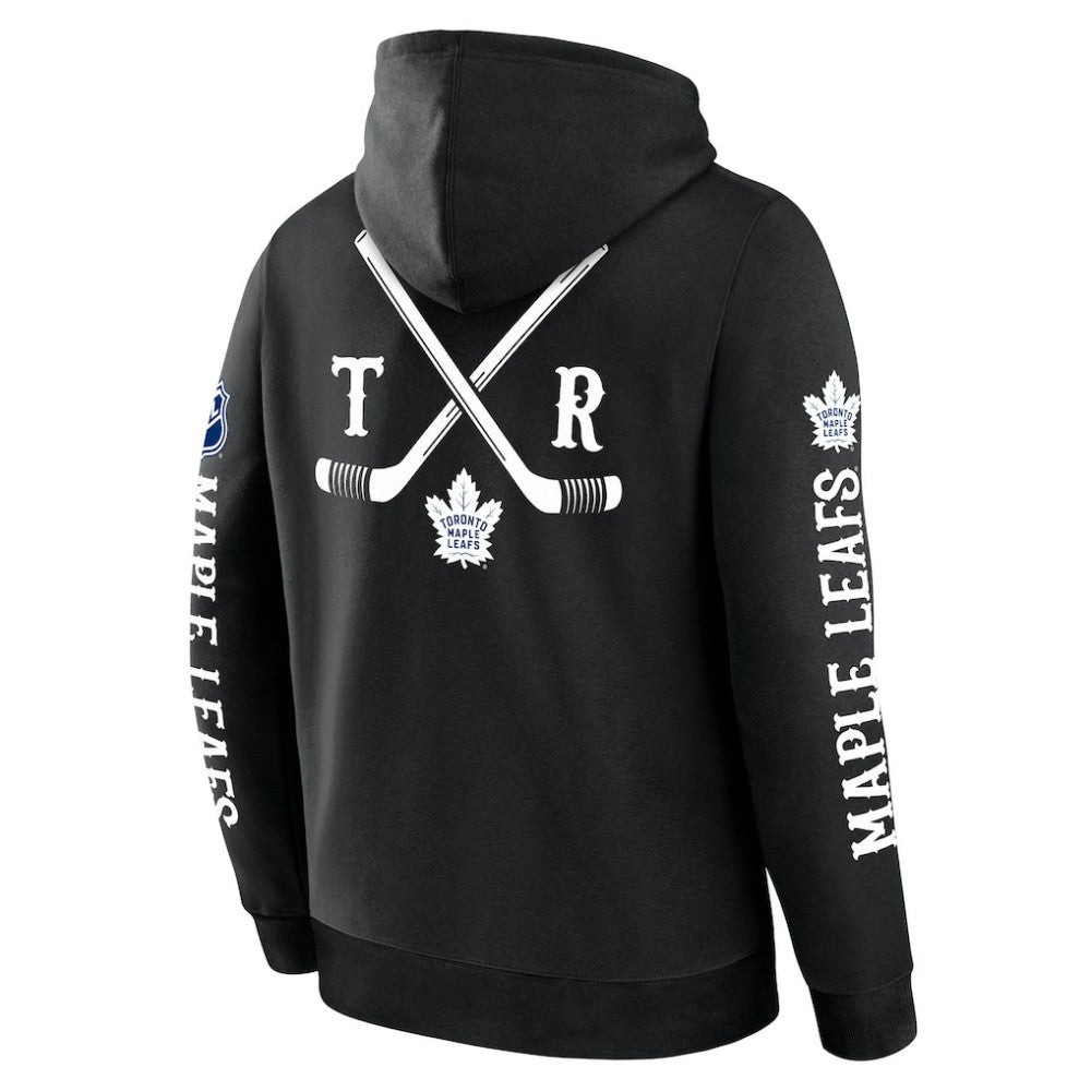 Toronto Maple Leafs Fanatics Big City Legacy Fleece Pullover Hoodie - Black - NHL 201742972