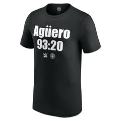 "Stone Cold" Steve Austin WWE x Manchester City Aguero 93:20 T-Shirt Black