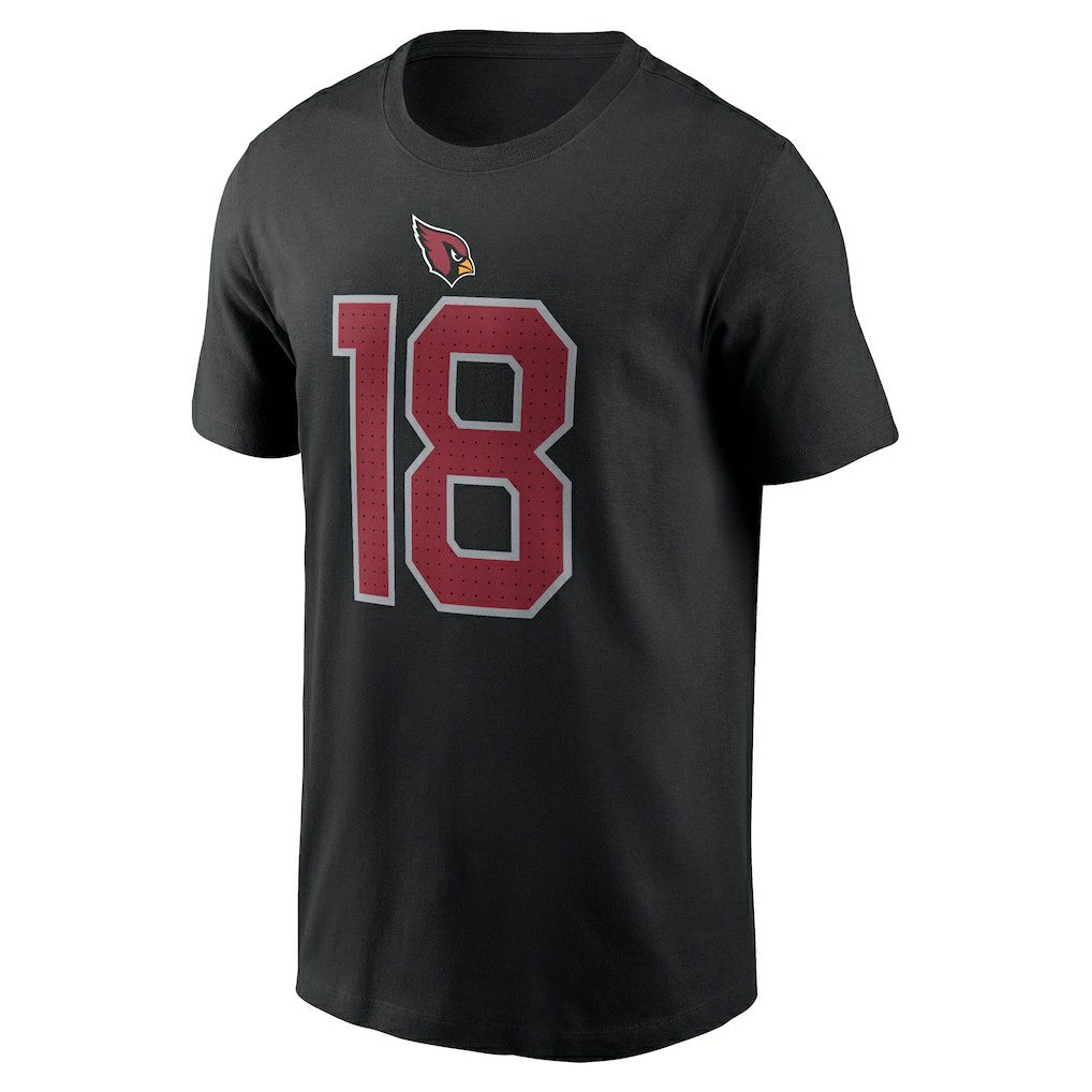 Nike Marvin Harrison Jr. Arizona Cardinals Player Name & Number T-Shirt Black