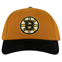 Boston Bruins American Needle Burnett Adjustable Hat - Tan/Black - NHL 201747070