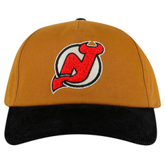 New Jersey Devils American Needle Burnett Adjustable Hat - Tan/Black - NHL 201747071