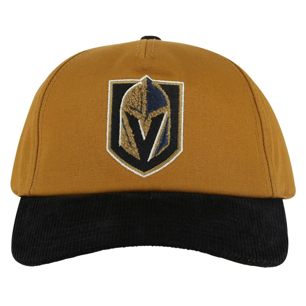 Vegas Golden Knights American Needle Burnett Adjustable Hat - Tan/Black - NHL 201747085