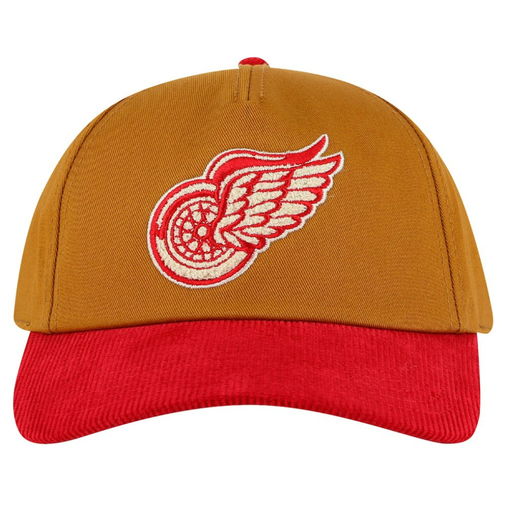Detroit Red Wings American Needle Burnett Adjustable Hat - Tan/Red - NHL 201747086