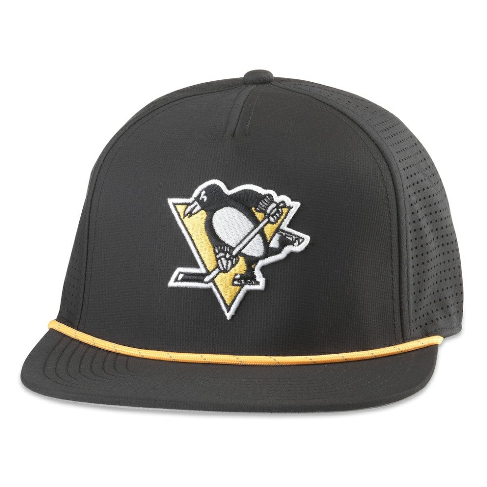 Pittsburgh Penguins American Needle Buxton Pro Tech Adjustable Hat - Black - NHL 201747108