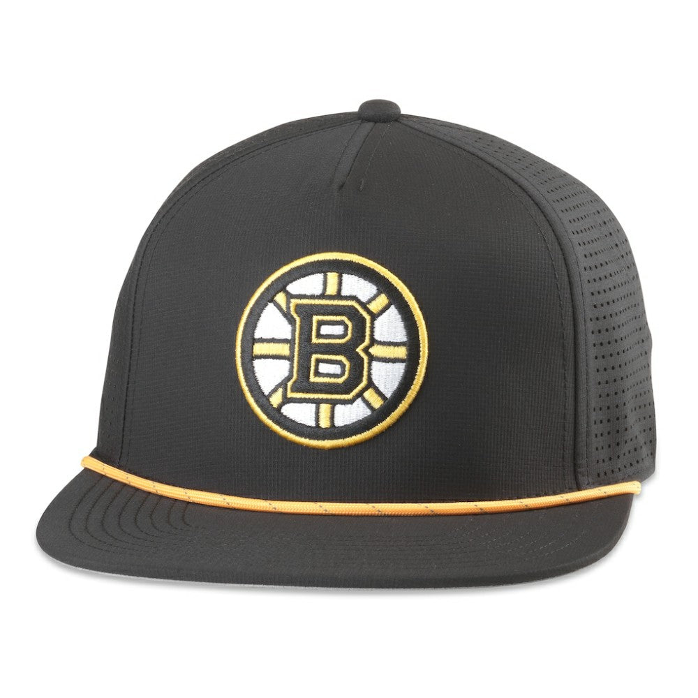 Boston Bruins American Needle Buxton Pro Tech Adjustable Hat - Black - NHL 201747109